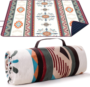 Waterproof Foldable Picnic Mat 200 x 200 cm – Portable Outdoor Camping & Beach Blanket with Carry Handle